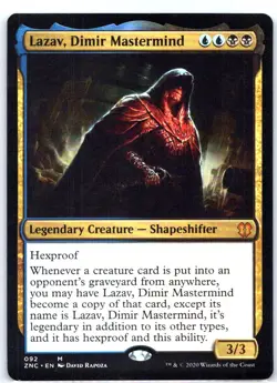 #92 Lazav, Dimir Mastermind Commander: Zendikar Rising Mythic - Image 1