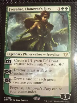Freyalise, Llanowar's Fury Commander Masters Regular - Image 1