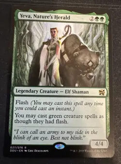 Yeva, Nature's Herald MTG Duel Decks Elves vs Inventors Magic the Gathering - Image 1