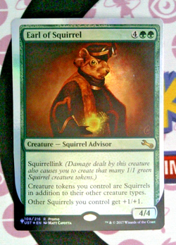 Earl of Squirrel Foil NM The List Reprints Promo Magic The Gathering MTG 108/216 - Image 1