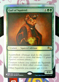 Earl of Squirrel Foil NM The List Reprints Promo Magic The Gathering MTG 108/216 - Image 2