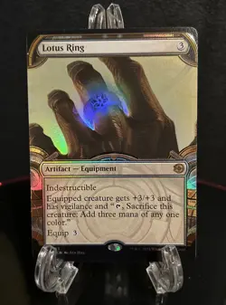 Lotus Ring - Raised Foil - Showcase - Near Mint, English - Outlaws OTJ - Image 1
