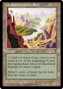 UNDISCOVERED PARADISE mtg EX/LP Play Visions * Reserved List * - Image 1