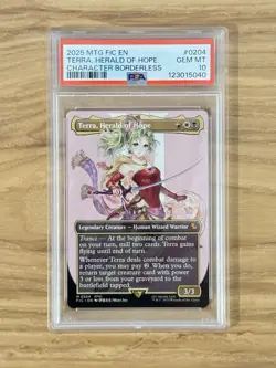 MTG - Terra, Herald of Hope #204 Mythic FIC Commander Final Fantasy ~ PSA 10 - Image 1