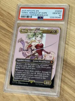 MTG - Terra, Herald of Hope #204 Mythic FIC Commander Final Fantasy ~ PSA 10 - Image 5