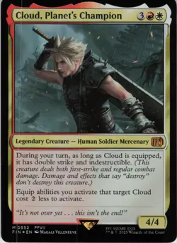 Cloud, Planet's Champion M FINAL FANTASY 552 NM Foil MTG - Image 1