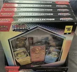 x6 Pokemon TCG: Prismatic Evolutions - Poster Collection Sealed W/ Display - Image 1