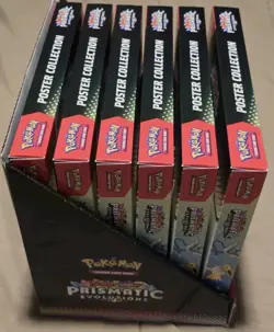 x6 Pokemon TCG: Prismatic Evolutions - Poster Collection Sealed W/ Display - Image 2