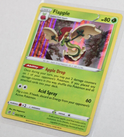 Pokemon 2020 Rebel Clash "FLAPPLE" #022/192 HOLO Rare - Image 3