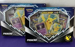 Pokemon TCG Pikachu V Box Lot of 2 Sealed! Fusion Strike! Brilliant Stars! - Image 1
