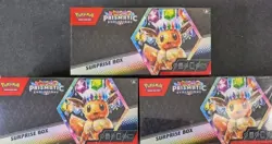 Pokemon Prismatic Evolutions 3 Surprise Box Lot Scarlet Violet 8.5 Lot of 3 New! - Image 1