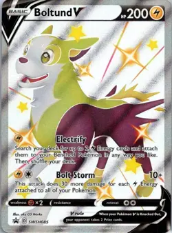 Pokemon TCG Boltund V SWSH085/307 SWSH Black Star Promos NM - Image 1