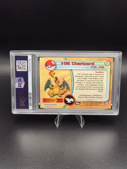 Pokemon Charizard - Topps Series #06 - Regular Black Logo - PSA 9 - Image 2