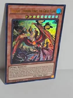 Yugioh! Radiant Typhoon Fonix, the Great Flame DOOD-EN017 Ultra Rare 1st NM - Image 3