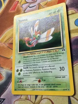 Pokemon TCG Yanma Neo Discovery Holo Card 17/75 Unlimited Rare NM - Image 2