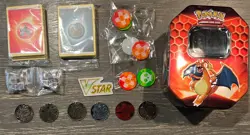 Pokemon VSTAR Acrylic Small Tokens Marker Damage Counters Dice Tin Energy Card - Image 1