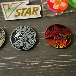 Pokemon VSTAR Acrylic Small Tokens Marker Damage Counters Dice Tin Energy Card - Image 5