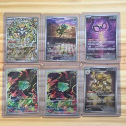 Pokemon LOT; Alakazam Holo, Rare Full Art Illustrations, 2 Promo Bulbasaur Cards - Image 1