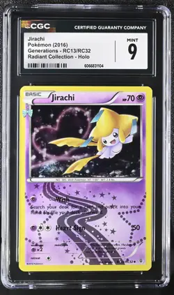 CGC 9 MINT Jirachi Generations RC13/RC32 Radiant Collection Holo Pokemon Card - Image 1