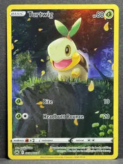Turtwig Crown Zenith Holo Full Art Ultra Rare Pokemon TCG Card GG31/GG70 NM - Image 1