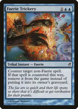Faerie Trickery Lorwyn HEAVILY PLD Blue Common MAGIC THE GATHERING CARD ABUGames - Image 1