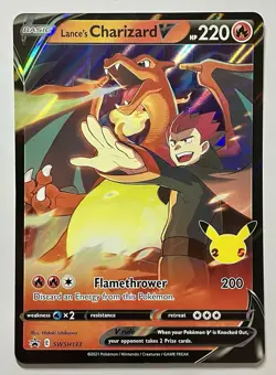 Lance's Charizard V SWSH133 (LP) •JUMBO CARD• Sword & Shield: Black Star Promo - Image 1