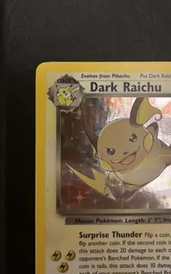 Pokemon TCG Dark Raichu Holo Card 7/110 WOTC Legendary Collection NM - Image 2