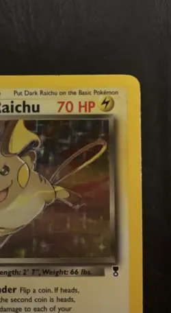 Pokemon TCG Dark Raichu Holo Card 7/110 WOTC Legendary Collection NM - Image 3