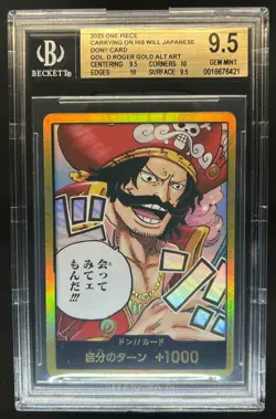 2025 One Piece Japanese Don!! Card Gol.D.Roger Gold Alternate Art BGS 9.5 - Image 1