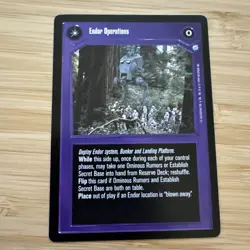One Card - Star Wars CCG Imperial Outpost / Endor Operations ENDOR LP/NM - Image 1