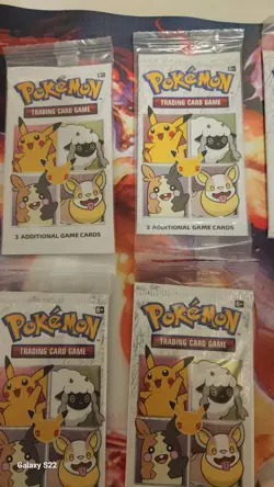 6x Pokemon 25th General Mills Cereal 3 Card Promo Packs Sealed Holo Pikachu - Image 2