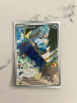 Oshawott Illustration Rare Pokemon card White Flare 105/086 ENGLISH NM - Image 1