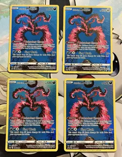 Pokemon TCG Galarian Moltres Black Star Promo SWSH284 Lot Of 4 Cards - Image 1