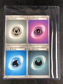 Pokemon TCG - Scarlet & Violet - Uncut Sheet Piece - 4 Card Energy - w/Toploader - Image 3