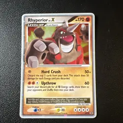 Rhyperior LV.X DP29 Diamond & Pearl Black Star Promo Holo Pokemon Card MP - Image 1