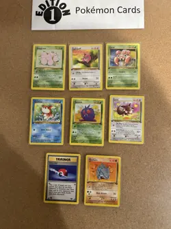 Jungle 1st Edition Pokemon Card Lot Vintage WOTC - Image 1