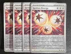 Ignition Energy 086/086 x4 RH Pokemon TCG White Flare Uncommon Cards Playset NM - Image 1