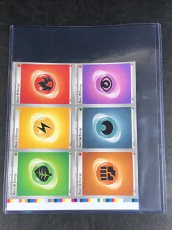 Pokemon TCG - Scarlet & Violet - Uncut Sheet Piece - 6 Card Energy - w/Toploader - Image 3