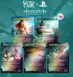 Magic MtG Secret Lair Playstation FOIL Horizon: Into the Forbidden West PRESALE - Image 1
