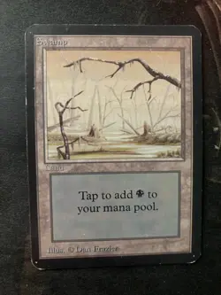 *** ALPHA Swamp B (Orange Sky) *** EX+ - Beauty! - DUTY FREE - Magic MtG - Image 1