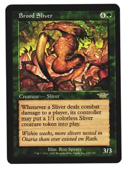 Magic The Gathering MTG - LEGIONS 2003 LGN - #120 Brood Sliver LP NM LOT1 - Image 1