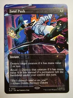 Fatal Push (7020) #7020 (NM) Secret Lair Drop SLD Magic MTG - Image 1