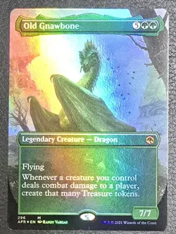 Old Gnawbone (Borderless) Adventures in the Forgotten Realms Foil MTG NM Magic - Image 1