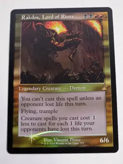MTG - Rakdos, Lord of Riots FOIL Retro Frame - Ravnica Remastered - Image 1