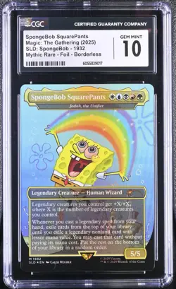 SpongeBob SquarePants - Jodah, the Unifier Secret Lair Drop, FOIL CGC 10 - Image 1