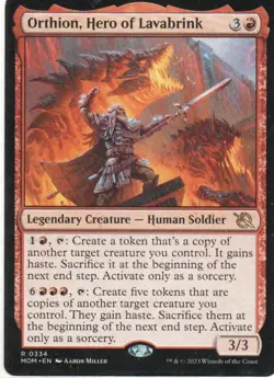 MTG: March of the Machine: Orthion, Hero of Lavabrink: Lightly Played Condition - Image 1