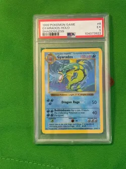 1999 Pokemon TCG - Base Set Shadowless - Holo Gyarados #6 - PSA 5 EX - Image 1