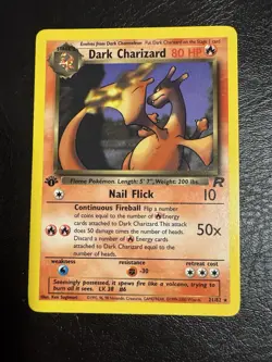 Pokemon Dark Charizard 1st Edition Non-Holo Rare Card - Image 1