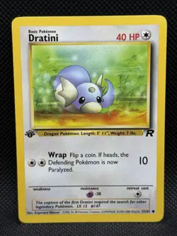 Pokemon Team Rocket 1st Edition Dratini 53/82 NM - Image 1