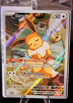 Eevee #173 Illustration Rare Black Star Promo Prismatic Pokemon SVP PK05A - Image 1